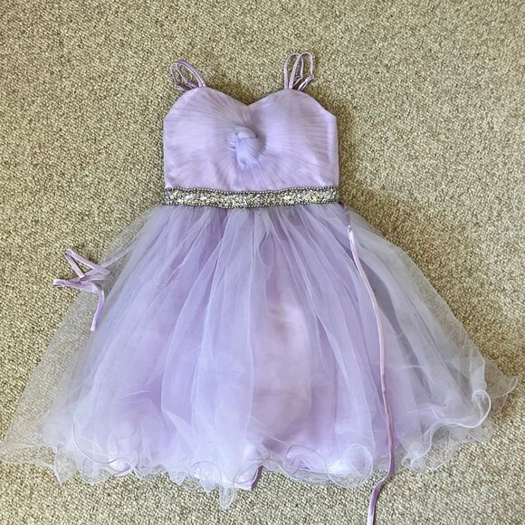 Cinderella Couture Sammie Hahn Purple Formal Easter Party Flower Girl Dress 10 - Picture 1 of 11